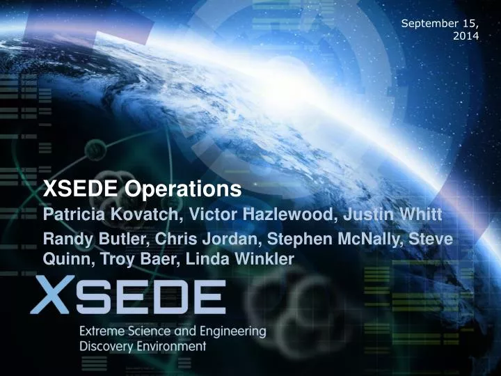 xsede operations
