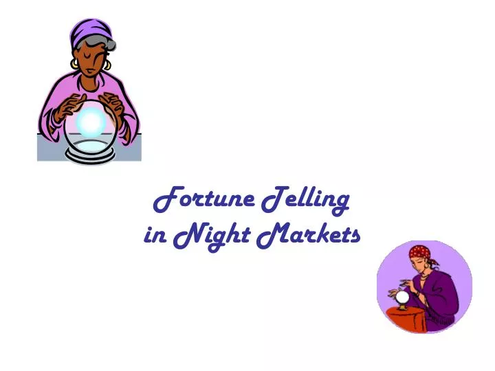 fortune telling in night markets