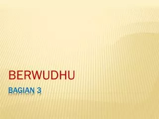 berwudhu