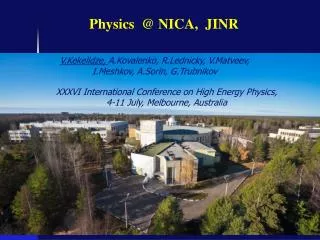 Physics @ NICA, JINR