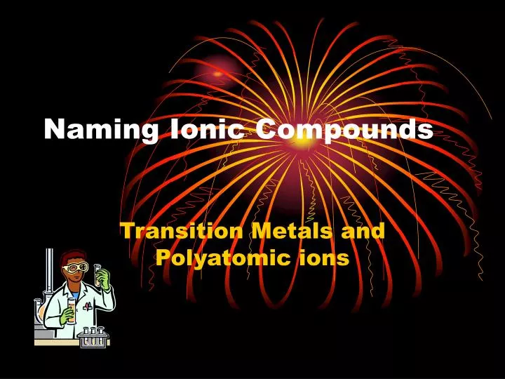 naming ionic compounds