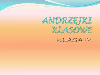 andrzejki klasowe