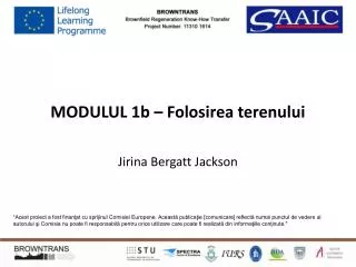 modulul 1b folosirea terenului