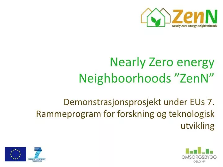 nearly zero energy neighboorhoods zenn
