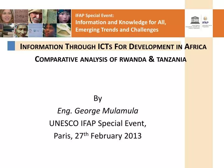 information through icts for development in africa