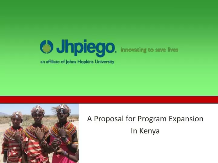 a proposal for program expansion in kenya