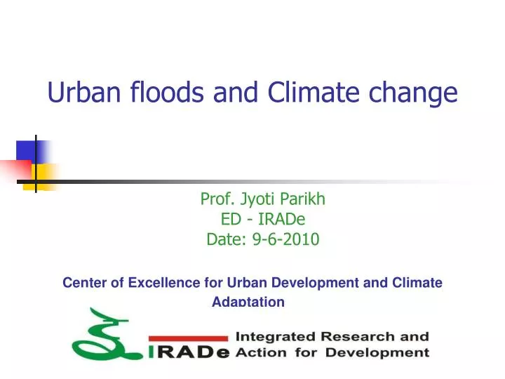 center of excellence for urban development and climate adaptation