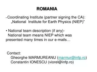 Coordinating Institute (partner signing the CA):