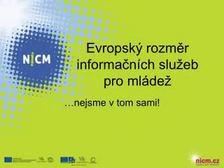 evropsk rozm r informa n ch slu eb pro ml de