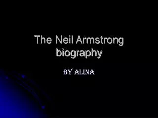 The Neil Armstrong biography