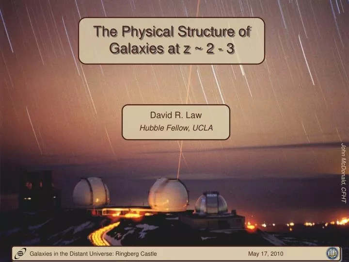 the physical structure of galaxies at z 2 3