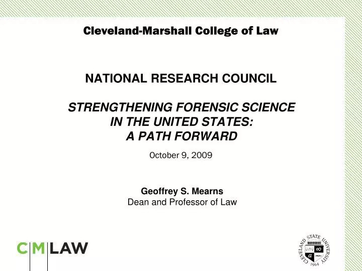 national research council strengthening forensic science in the united states a path forward