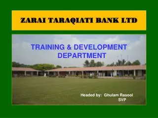 ZARAI TARAQIATI BANK LTD