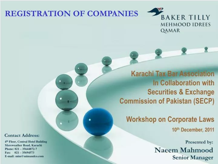 registration of companies