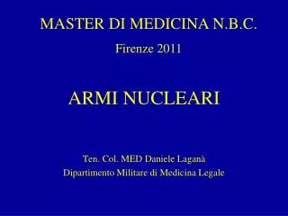 armi nucleari