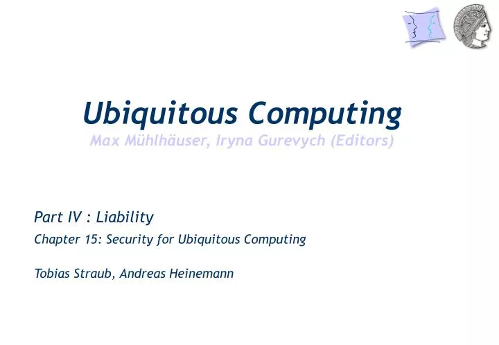 part iv liability chapter 15 security for ubiquitous computing