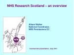 NHS Research Scotland – an overview - slide 1