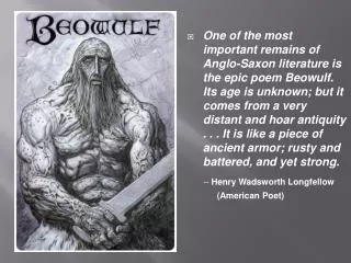 Beowulf: Background Information