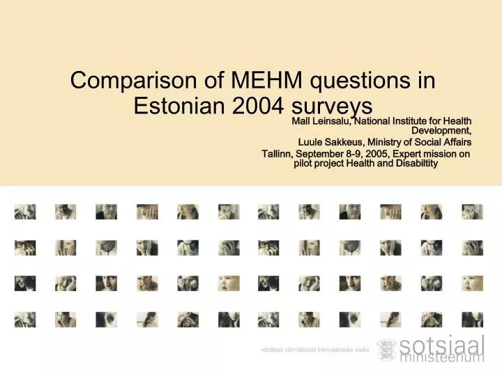 comparison of mehm questions in estonian 2004 surveys
