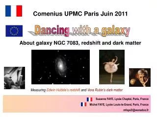 About galaxy NGC 7083, redshift and dark matter