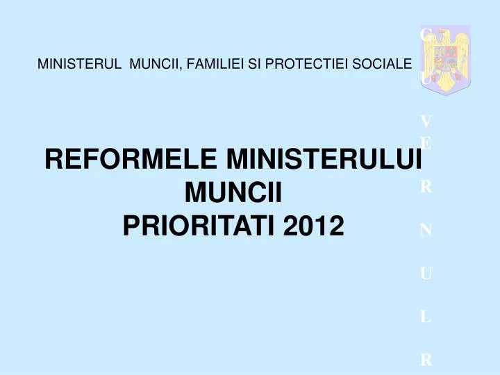 ministerul muncii familiei si protectiei sociale
