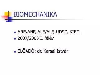 biomechanika