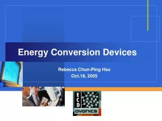 Energy Conversion Devices