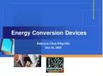 Energy Conversion Devices - slide 1