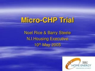 Micro-CHP Trial
