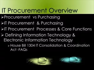 IT Procurement Overview