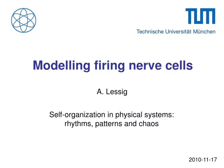 modelling firing nerve cells