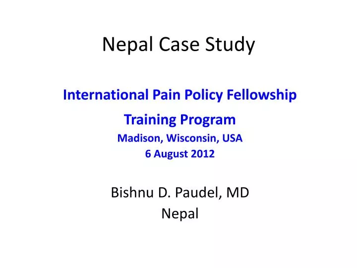 nepal case study