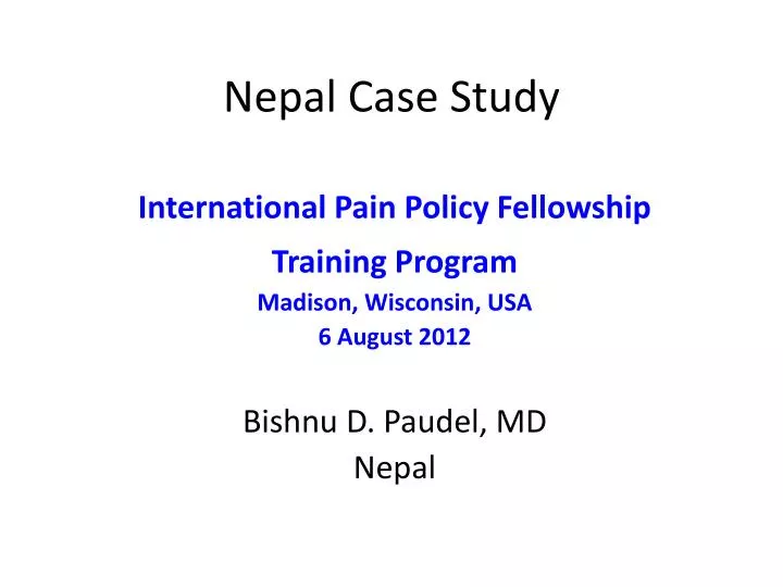 case study format in nepali language