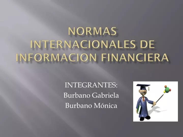 normas internacionales de informacion financiera