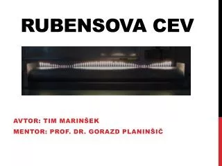 rubensova cev
