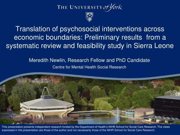 meredith newlin research fellow and phd candidate centre for mental health social research