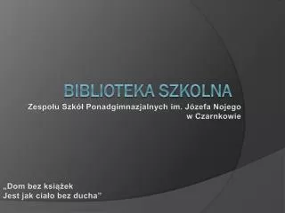 zespo u szk ponadgimnazjalnych im j zefa nojego w czarnkowie