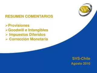 svs chile agosto 2010