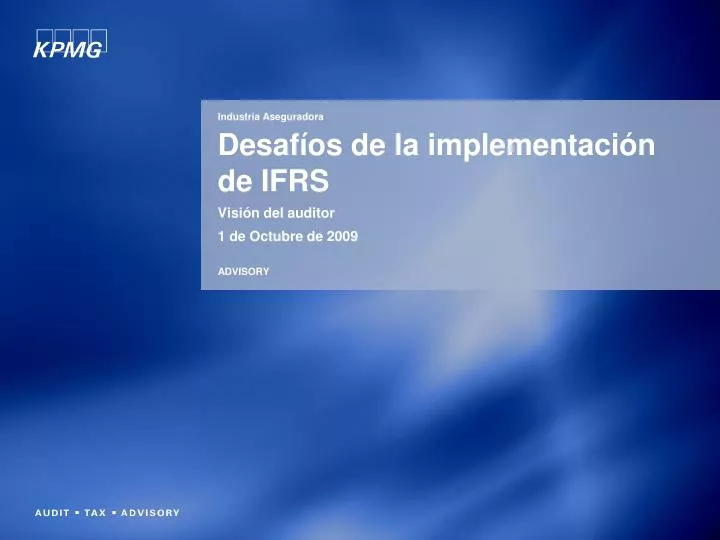 desaf os de la implementaci n de ifrs