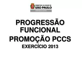 progress o funcional promo o pccs exerc cio 2013