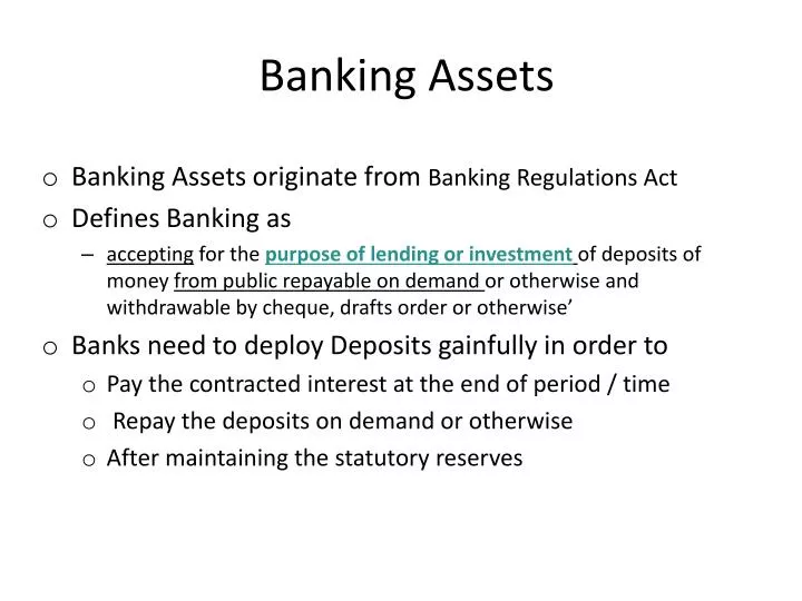 banking assets