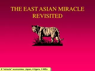 THE EAST ASIAN MIRACLE REVISITED