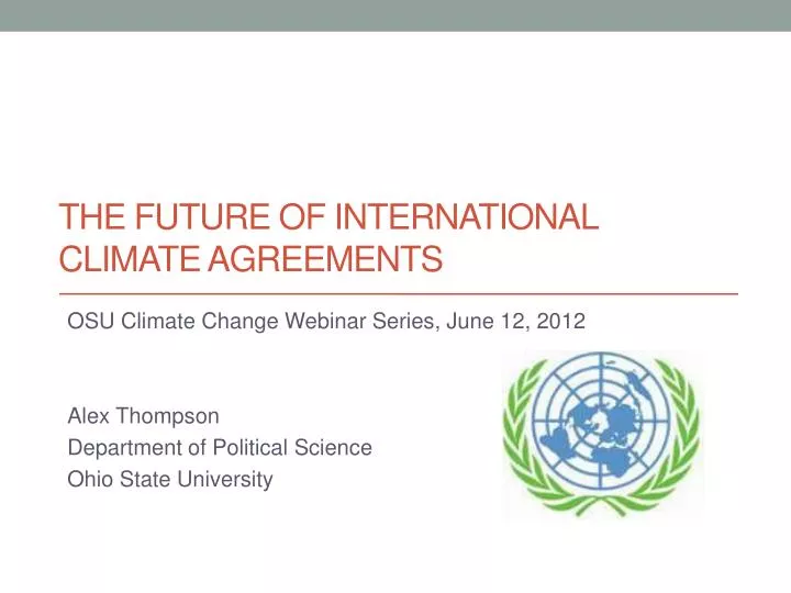 the future of international climate agreements