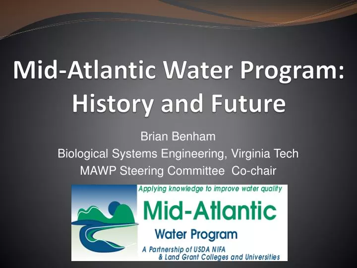 mid atlantic water program history and future