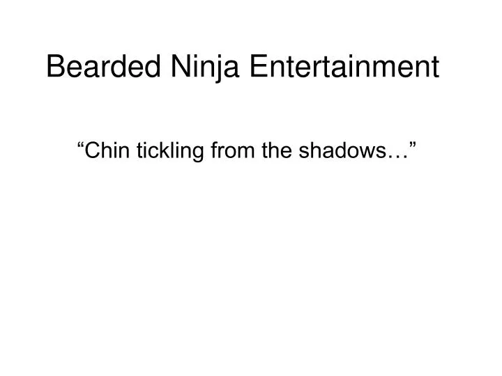 bearded ninja entertainment