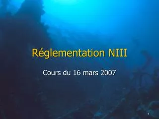 r glementation niii