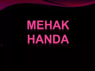 Mehak handa