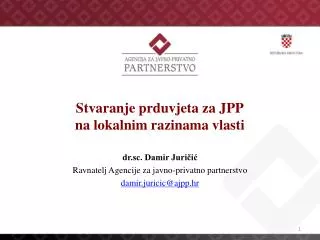 stvaranje prduvjeta za jpp na lokalnim razinama vlasti