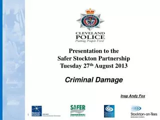 Criminal Damage Insp Andy Fox