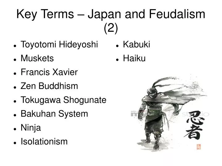 key terms japan and feudalism 2